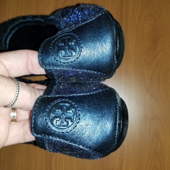 Tory Burch Eddie ballet flat, navy, size 8 - Picture 4 of 8